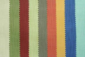 Multi color fabric texture samples photo