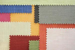 Multi color fabric texture samples photo