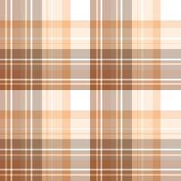 Seamless pattern in simple brown, beige and white colors for plaid, fabric, textile, clothes, tablecloth and other things. Vector image.