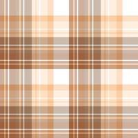 Seamless pattern in simple brown, beige and white colors for plaid, fabric, textile, clothes, tablecloth and other things. Vector image.