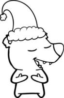 Vector polar bear character in cartoon style