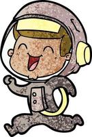 Vector astronaut character in cartoon style