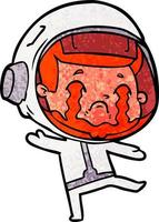 Vector astronaut character in cartoon style