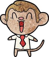 Vector monkey character in cartoon style