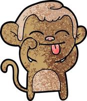 Vector monkey character in cartoon style