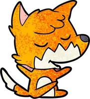 Vector fox character in cartoon style