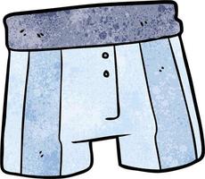 pantalones lindos de dibujos animados de textura grunge retro vector