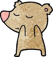 Vector bear character in cartoon style