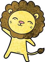 Vector lion character in cartoon style