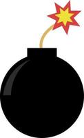 Bomb, illustration, vector on white background.