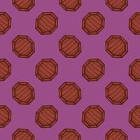 Small wooden table,seamless pattern on purple background. vector