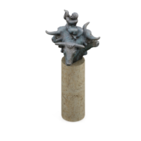 isometrische statue 3d isoliert rendern png