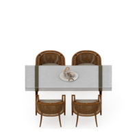 conjunto de mesa isométrica perspectiva 3d render png