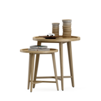 Isometric Table set front 3D render png