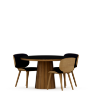 conjunto de mesa isométrica render 3d frontal png