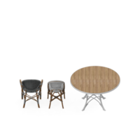 conjunto de mesa isométrica perspectiva 3d render png