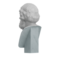 Isometric Statue 3D isolated render png