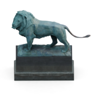 Isometric Statue 3D isolated render png