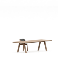 conjunto de mesa isométrica render 3d frontal png