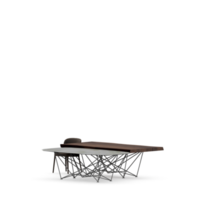 Isometric Table set front 3D render png