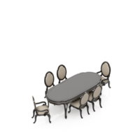 isometrische tafel reeks perspectief 3d geven png