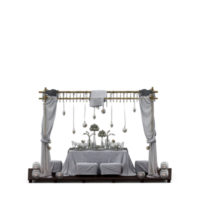 conjunto de mesa isométrica render 3d frontal png