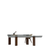 isometrico tavolo impostato davanti 3d rendere png