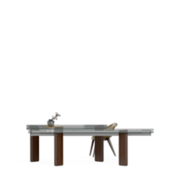 Isometric Table set front 3D render png