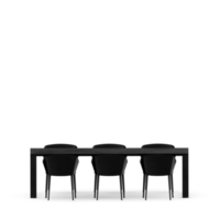 table isométrique set rendu 3d avant png