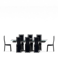 isometrische tafel reeks voorkant 3d geven png