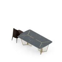 Isometric Table set Perspective 3D render png