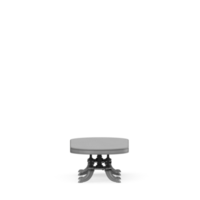 Isometric Table set front 3D render png