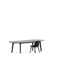 conjunto de mesa isométrica render 3d frontal png