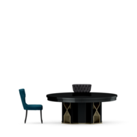 Isometric Table set front 3D render png