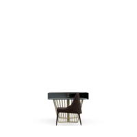 conjunto de mesa isométrica render 3d frontal png