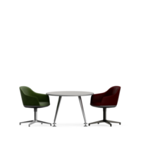 conjunto de mesa isométrica render 3d frontal png