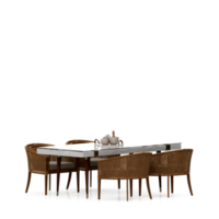 table isométrique set rendu 3d avant png