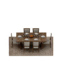 conjunto de mesa isométrica perspectiva 3d render png