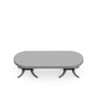 rendu 3d de la perspective de l'ensemble de table isométrique png