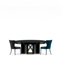 conjunto de mesa isométrica render 3d frontal png