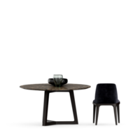 Isometric Table set front 3D render png