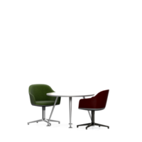 conjunto de mesa isométrica render 3d frontal png