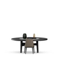 Isometric Table set front 3D render png