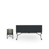 Isometric Table set Perspective 3D render png