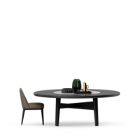 Isometric Table set front 3D render png