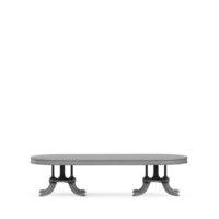 Isometric Table set front 3D render png