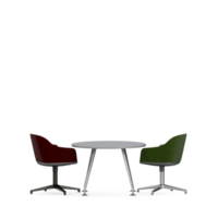 conjunto de mesa isométrica render 3d frontal png