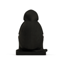 renderizado aislado 3d de estatua isométrica png