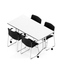 Isometric Table set Perspective 3D render png