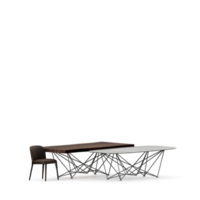 Isometric Table set front 3D render png